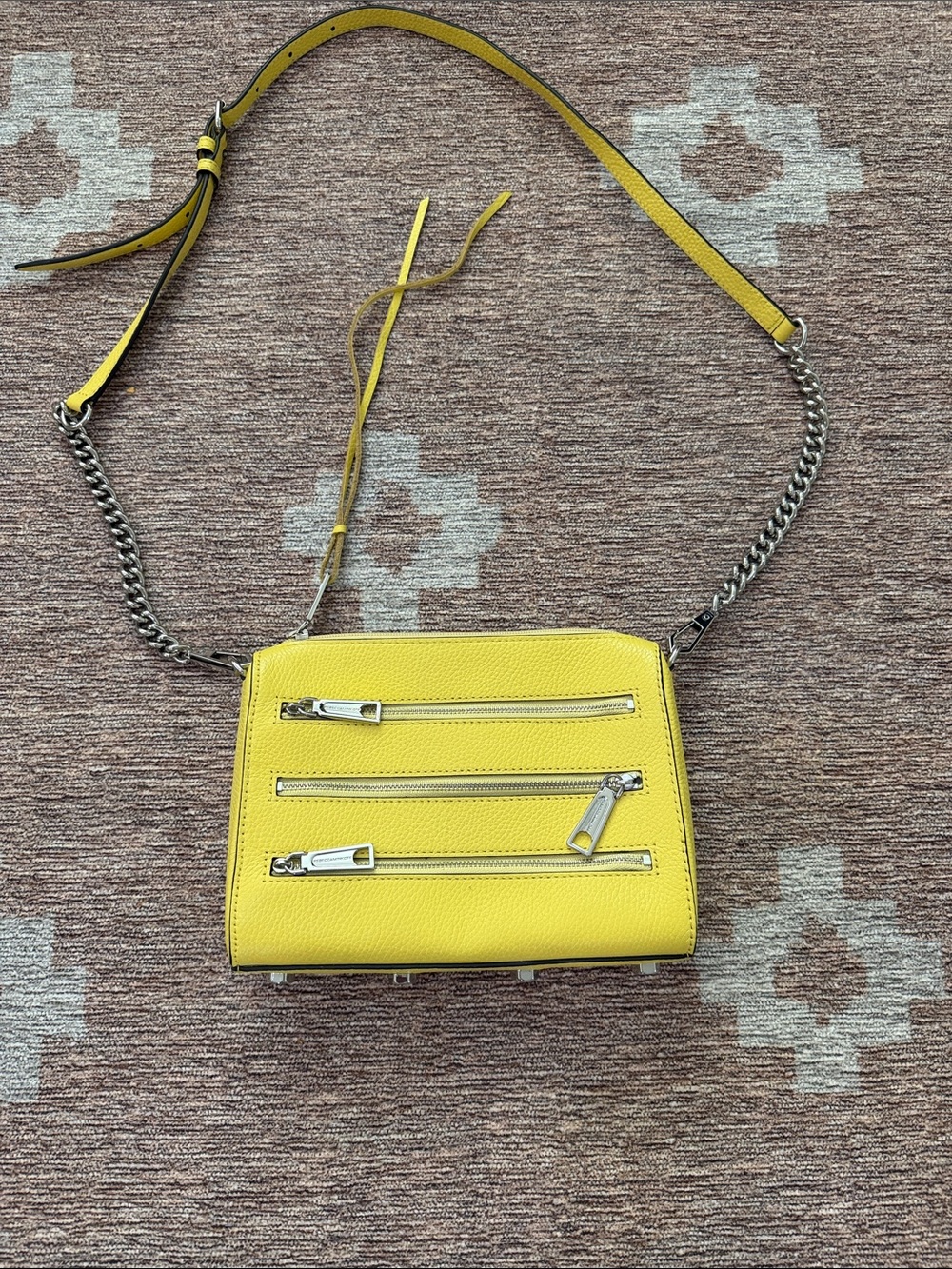 Rebecca Minkoff Yellow Zipper Handbag